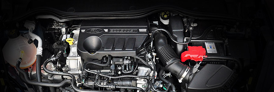 1.0-литровый бензиновый силовой агрегат Ford B7JA под капотом Форд Фиеста.