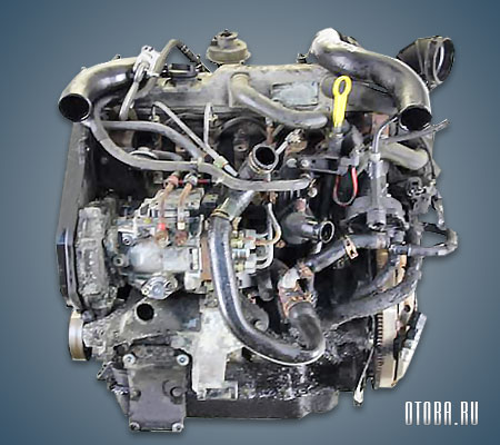Мотор Ford BHDA вид сзади.