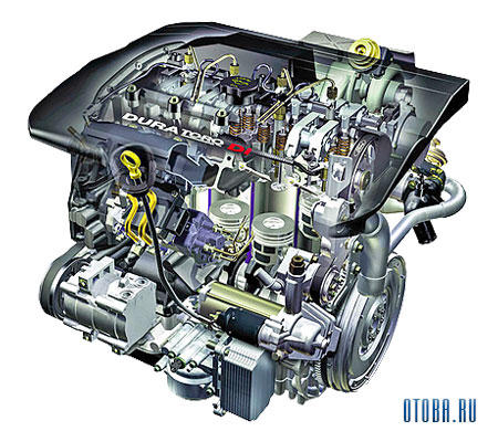 Мотор Ford D6BA схема.