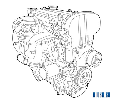 Мотор Ford EDDC схема.