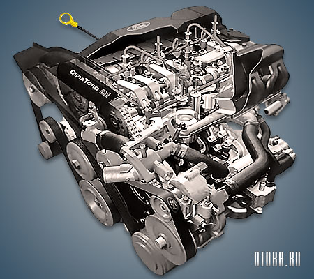 2.4-литровый дизельный мотор Форд FXFA фото.