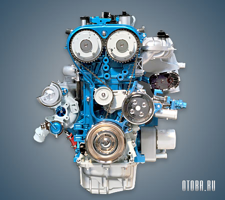 Мотор Ford JTBA вид сбоку.