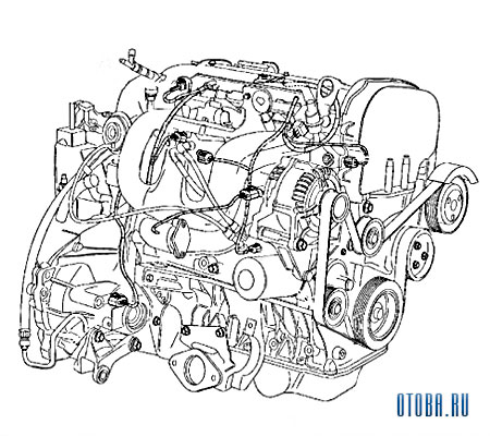 Мотор Ford L1N схема.