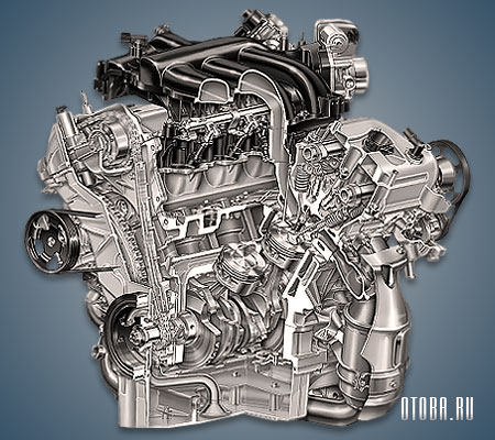 3.0-литровый бензиновый мотор Ford MEBA схема.