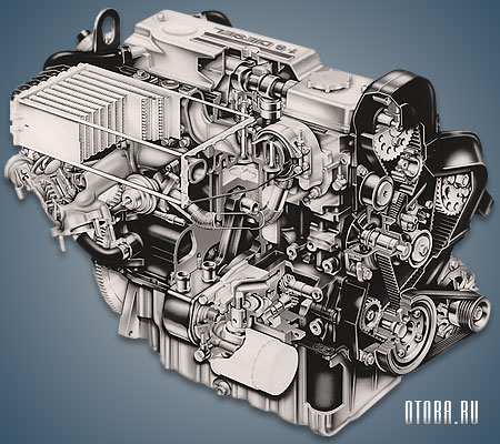 1.8-литровый дизельный мотор Форд RFN фото.