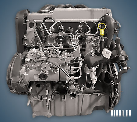 Мотор Ford RTK вид сзади.