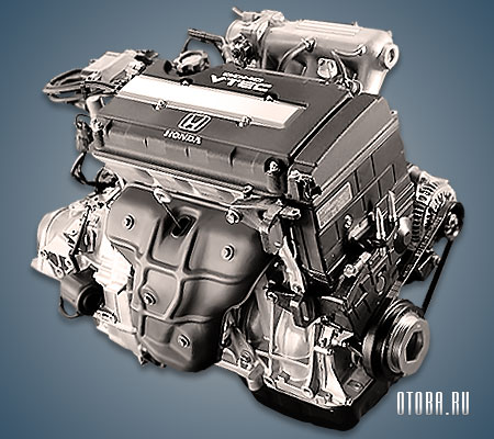 1.6-литровый бензиновый двигатель Honda B16A фото.