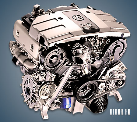 3.5-литровый бензиновый мотор Хонда C35A фото.
