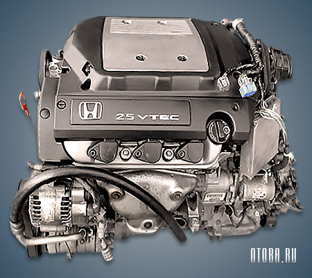 2.5-литровый бензиновый двигатель Honda J25A фото.
