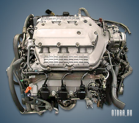 3.7-литровый бензиновый двигатель Honda J37A фото.
