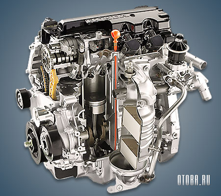 1.8-литровый бензиновый мотор Хонда R18A фото.