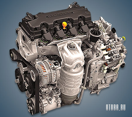 2.0-литровый бензиновый двигатель Honda R20A фото.