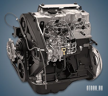 2.6-литровый дизельный мотор Хендай D4BB фото.