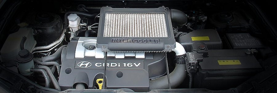 2.0-литровый дизельный силовой агрегат Hyundai D4EA под капотом Хендай Санта Фе Классик.