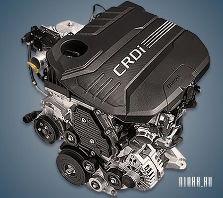 2.2-литровый дизельный мотор Хендай D4HC фото.