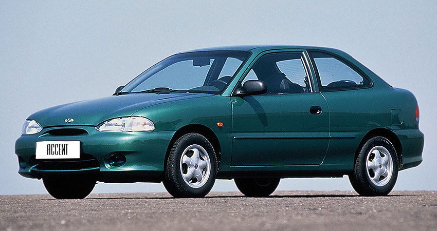 Hyundai Accent 1997 года с бензиновым двигателем 1.5 литра