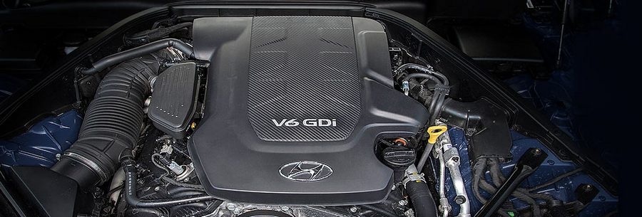 3.8-литровый бензиновый силовой агрегат Hyundai G6DJ под капотом Хендай Генезис.