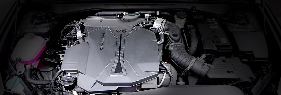 3.5-литровый бензиновый силовой агрегат Hyundai-Kia G6DT под капотом Kia K8