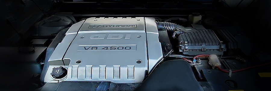 4.5-литровый бензиновый силовой агрегат G8AA под капотом Hyundai Equus.