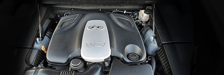 5.0-литровый бензиновый силовой агрегат Hyundai G8BB под капотом Хендай Экус.
