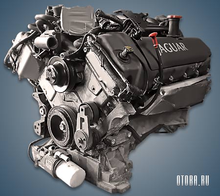 4.2-литровый бензиновый двигатель Jaguar AJ33 фото.