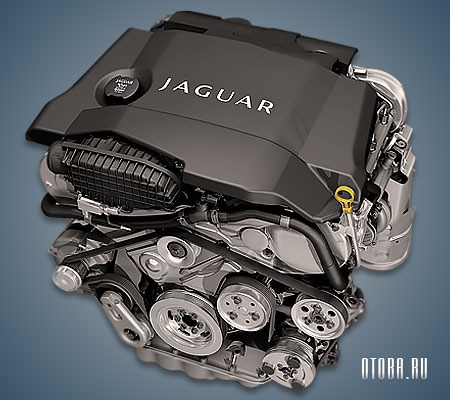2.7-литровый дизельный мотор Ягуар AJD фото.