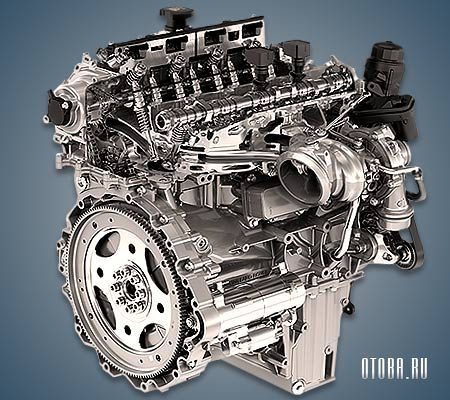 Мотор Land Rover PT204 вид сбоку.