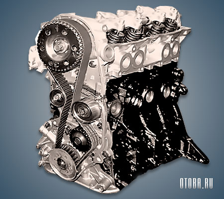 Мотор Mazda F6 вид сбоку.