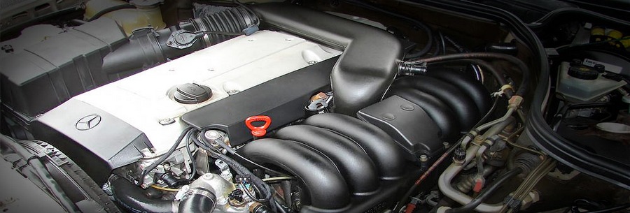 2.8 - 3.2-литровый бензиновый силовой агрегат Mercedes M104 под капотом Мерседес Е 320
