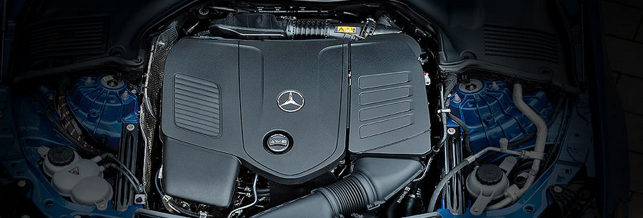 2.0-литровый бензиновый силовой агрегат Mercedes M254 под капотом Мерседес С 180.