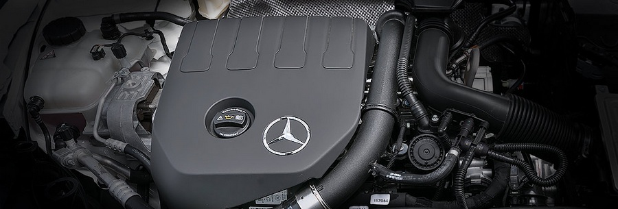 1.4-литровый бензиновый силовой агрегат Mercedes M282 под капотом Мерседес A200.