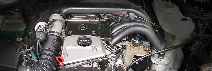 3.0-литровый дизельный силовой агрегат Мерседес ОМ 605 под капотом Mercedes C250 TD