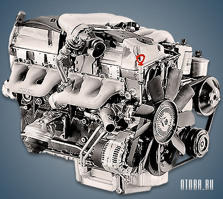 3.0-литровый дизельный двигатель Мерседес OM606 фото.