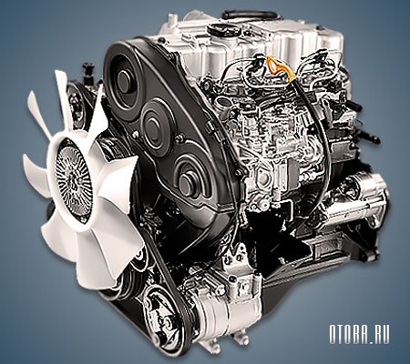 Двигатель Mitsubishi 4D56 фото.