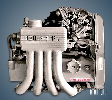 1.8-литровый дизельный мотор Митсубиси 4Д65 фото.