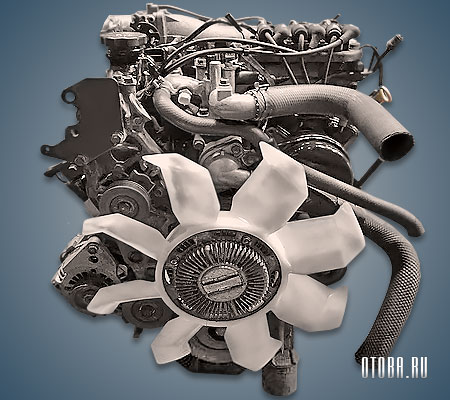 Трехлитровый бензиновый мотор Митсубиси 6G72 фото.