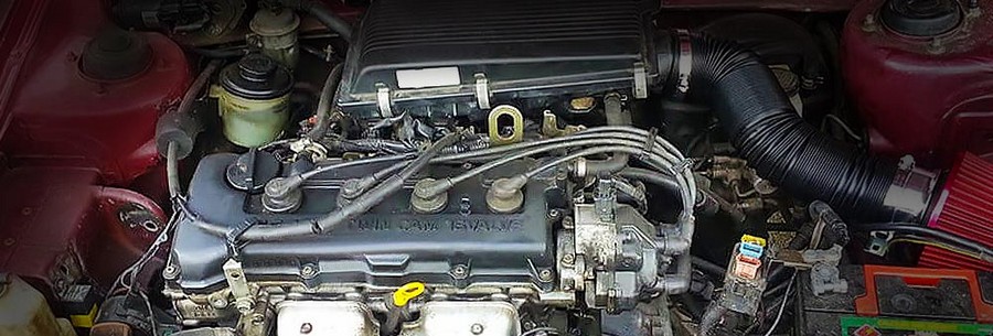 Двигатель GA15DE под капотом Nissan Sunny.