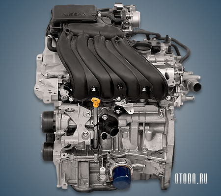 1.6-литровый бензиновый двигатель Ниссан HR16DE фото.