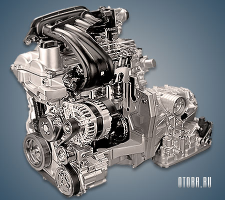 1.8-литровый бензиновый мотор Ниссан MRA8DE фото.