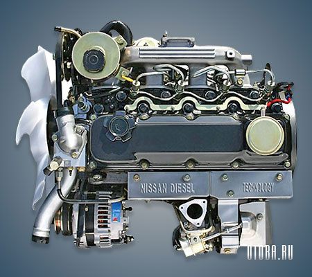 Двигатель QD32 фото.