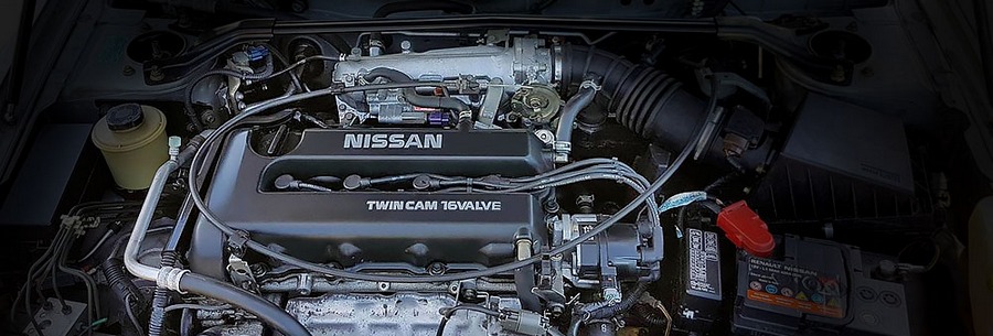 2.0-литровый бензиновый силовой агрегат Nissan SR20DE под капотом Ниссан Примера.