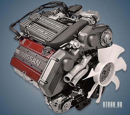 3.0-литровый бензиновый мотор Ниссан VG30DET фото.