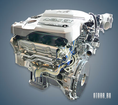 2.5-литровый бензиновый мотор Ниссан VQ25DD фото.