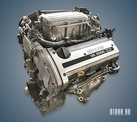 3.0-литровый бензиновый мотор Ниссан VQ30DE фото.