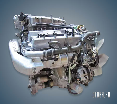 Мотор Ниссан VQ30DET вид сбоку.