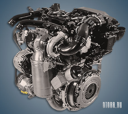 1.6-литровый дизельный мотор Пежо DV6DTED фото.