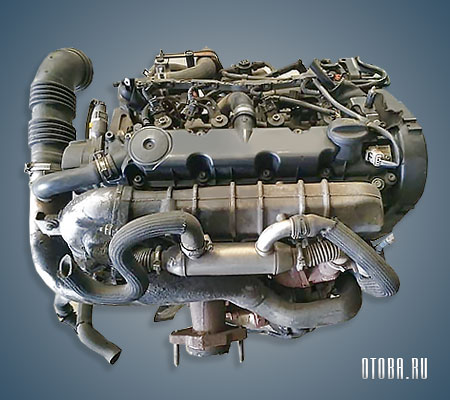 Двигатель DW10DT фото.