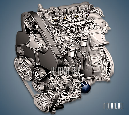 2.2-литровый дизельный мотор Пежо DW12TED4 фото.