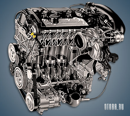 1.6-литровый бензиновый мотор Пежо EP6FDTR фото.
