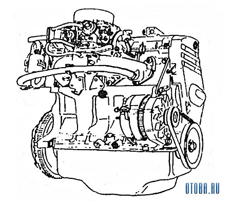 1.2-литровый бензиновый двигатель Renault E7F схема.